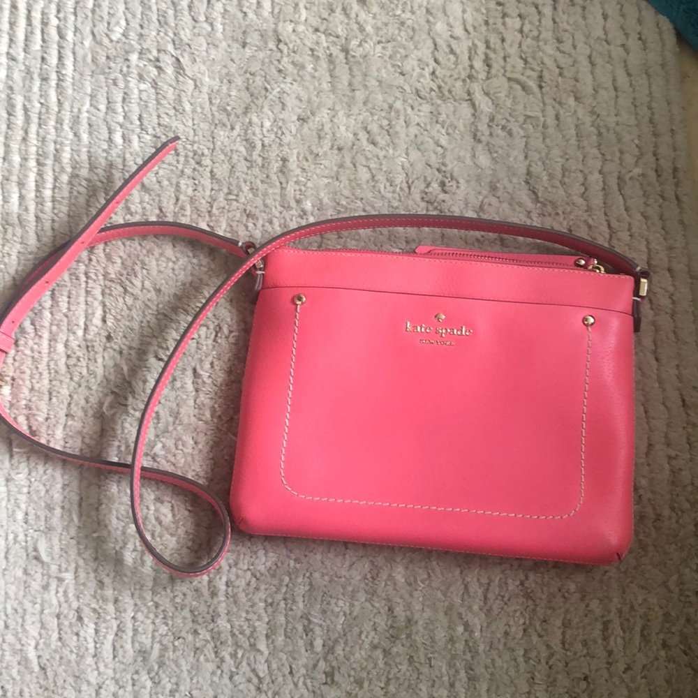 Kate spade bright coral crossbody bag.